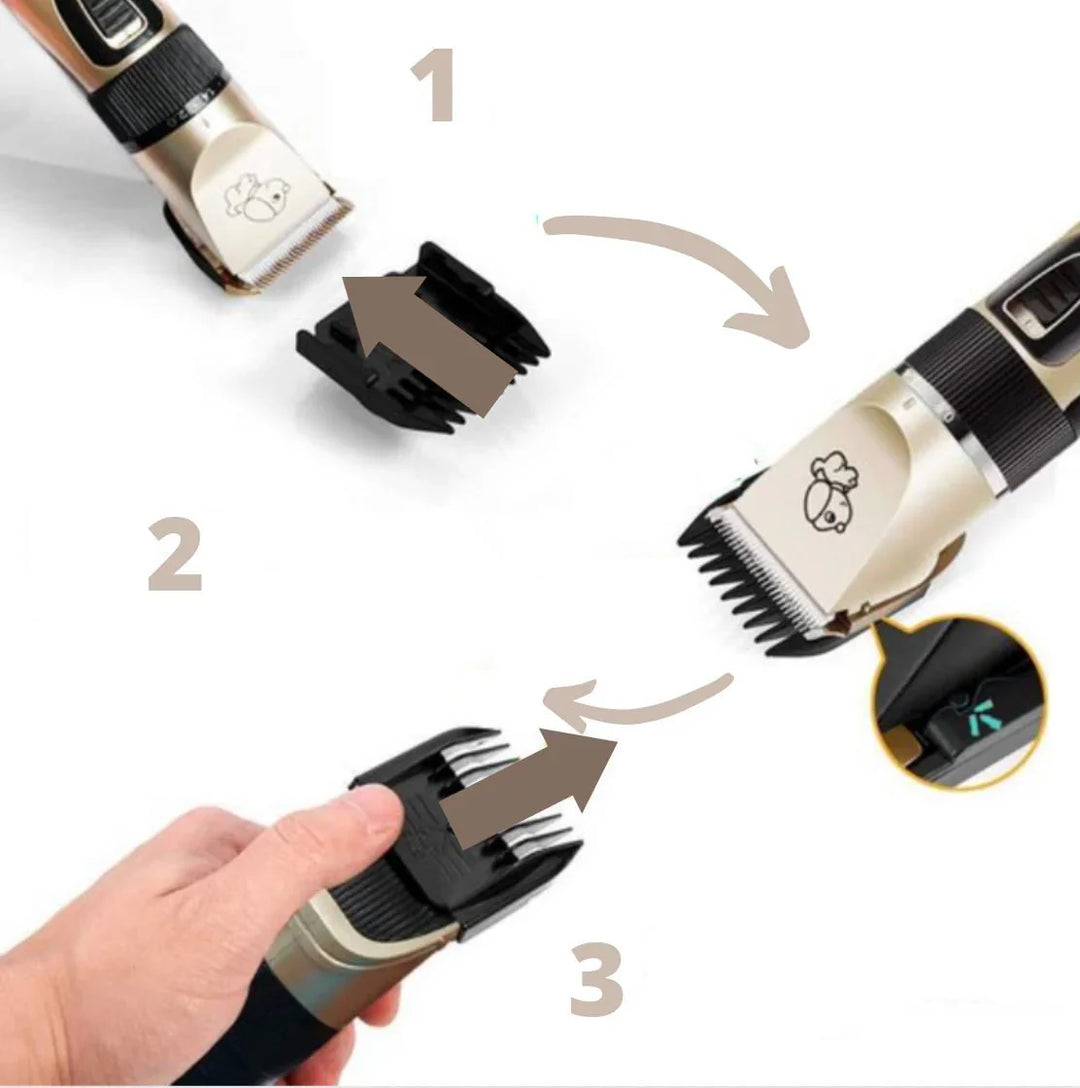 Lisslune | GROOMTECH – Professional Dog Trimmer with Adjustable Speeds & Brush