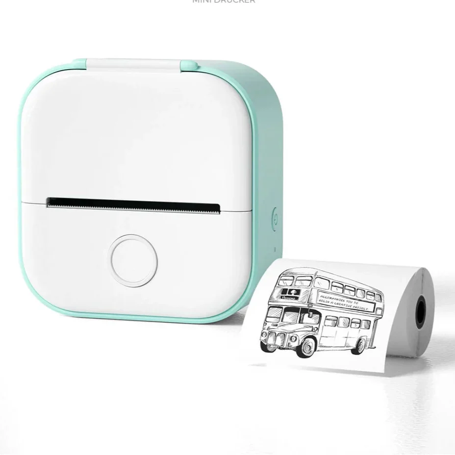 Lisslune | Mini Wireless Pocket Printer – Portable Bluetooth Thermal Printer for Photos, Labels & Notes
