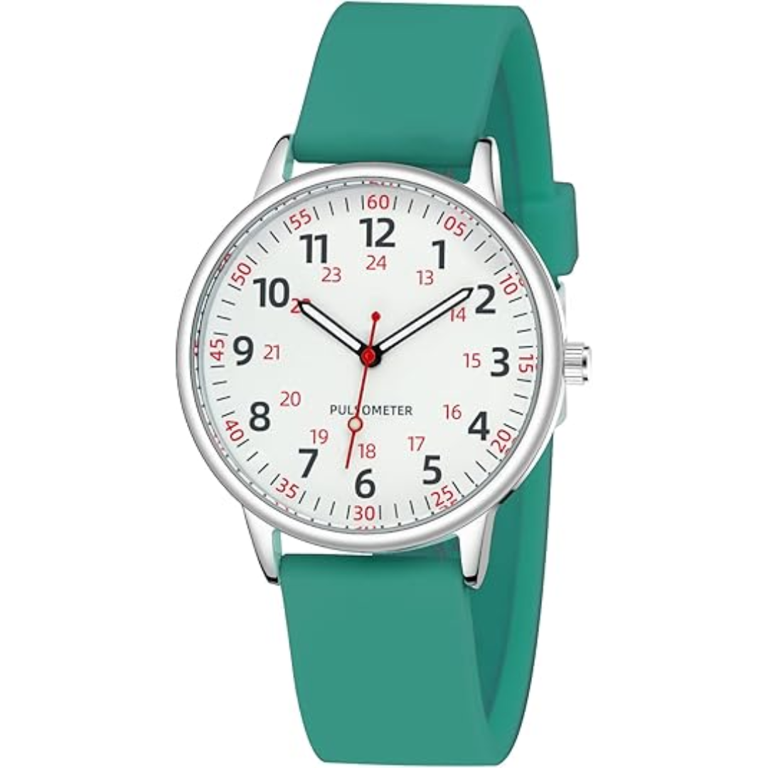 Lisslune | Stylish Women’s Clip-On Watch – Waterproof Silicone Fob Watch in Elegant Colours