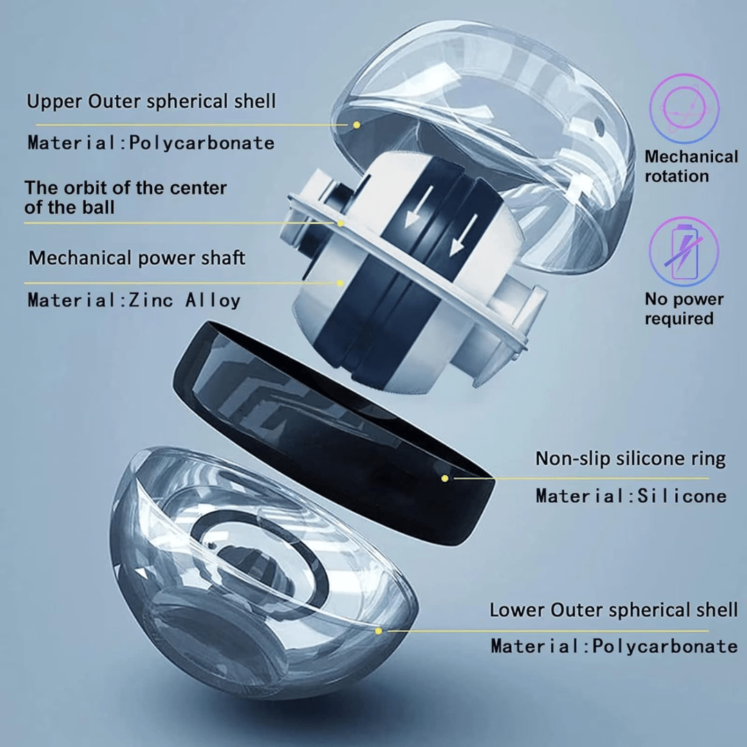 Lisslune | Gyropower Self-Starting Forearm Trainer – Gyroscopic Hand Exerciser for Grip Strength and Wrist Training