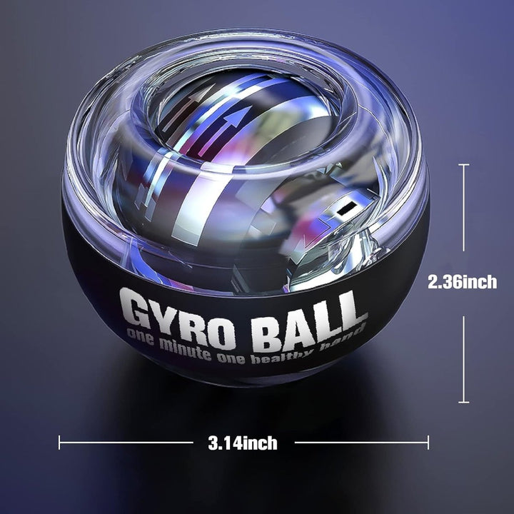 Lisslune | Gyropower Self-Starting Forearm Trainer – Gyroscopic Hand Exerciser for Grip Strength and Wrist Training