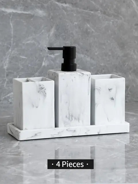 Lisslune | Set of Accessories Marble Pattern