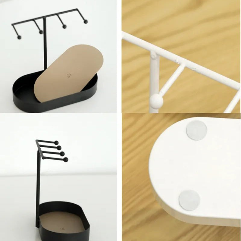 Lisslune | EleganceTray – Stylish decorative trays with vertical stand and hooks
