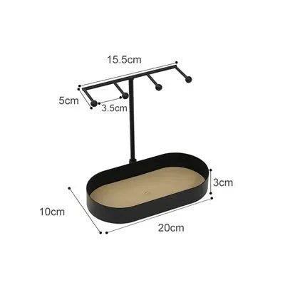 Lisslune | EleganceTray – Stylish decorative trays with vertical stand and hooks