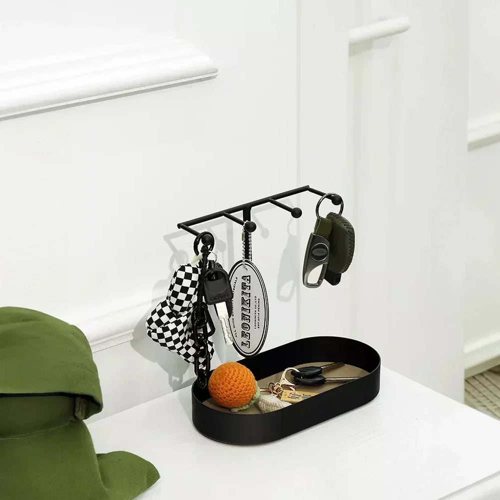 Lisslune | EleganceTray – Stylish decorative trays with vertical stand and hooks