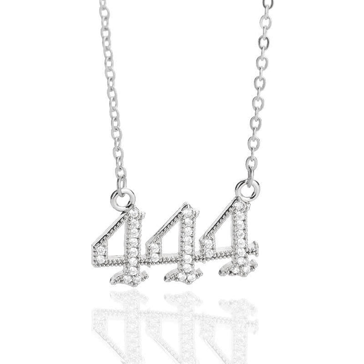 Lisslune | Zirconia English Numbers Necklace – Seraphina