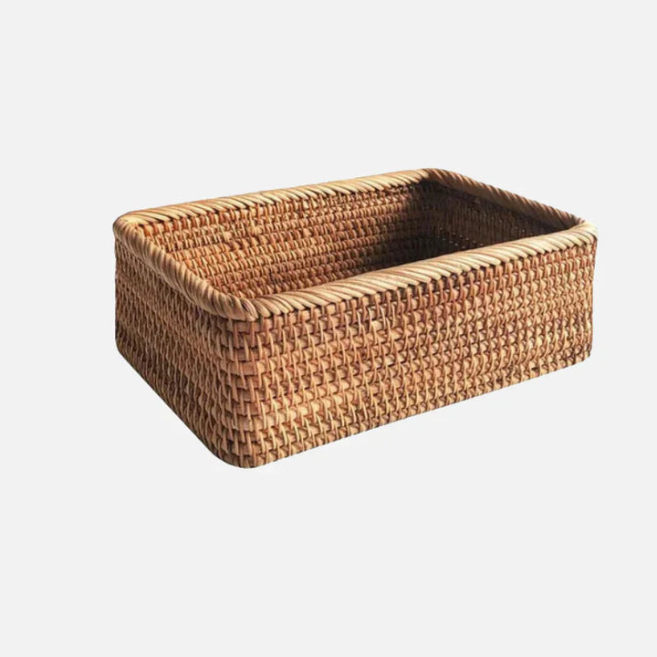 Lisslune | Handwoven Rattan Willow Basket for Storage
