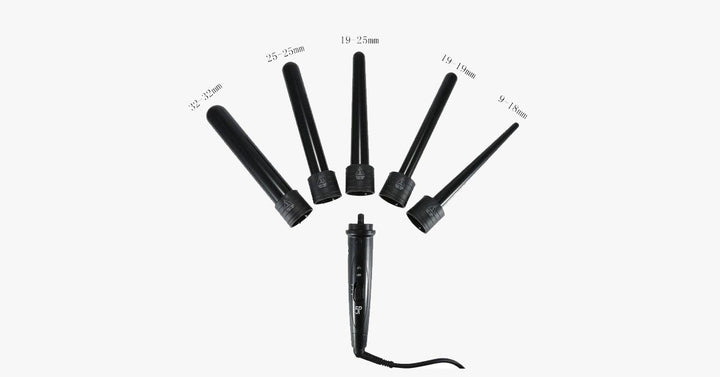 Lisslune | Achieve the salon look with the curling iron set and the heat-resistant glove