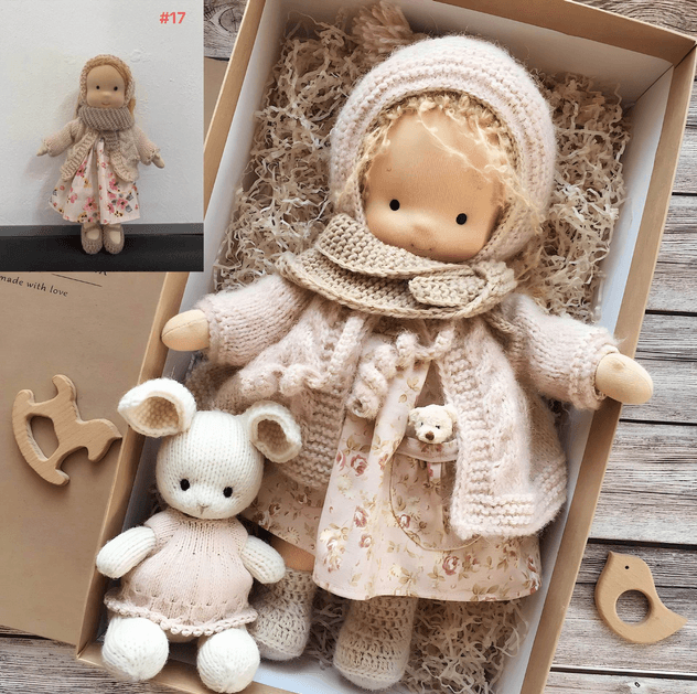 Lisslune | Handcrafted Waldorf Cuddle Doll – Poppi