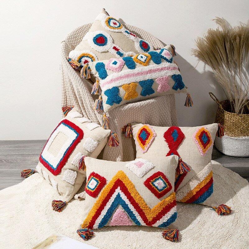 Lisslune | Handcrafted Moroccan Boho Style Cushion Cover