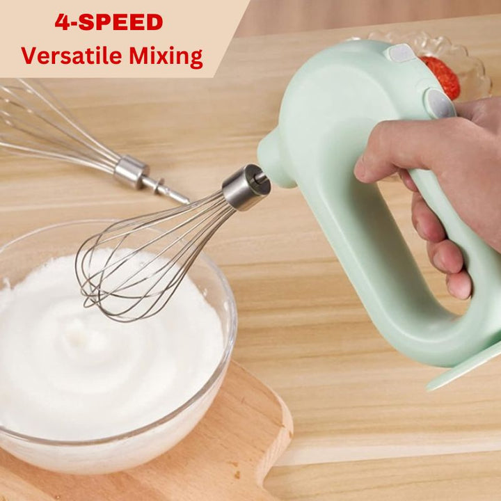 Lisslune | Portable 4-Speed Cordless Hand Mixer