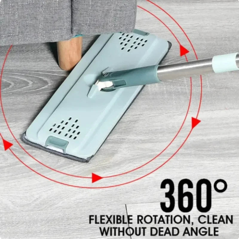 Lisslune | Hands-Free Flat Mop with Bucket - FlexiMop