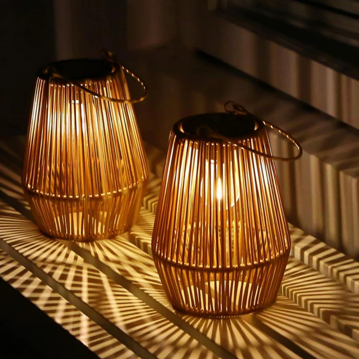 Lisslune | Handwoven Waterproof Solar Garden Lamp - SunWeave