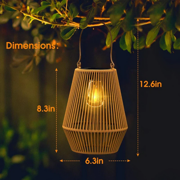 Lisslune | Handwoven Waterproof Solar Garden Lamp - SunWeave