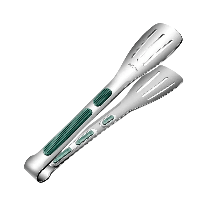 Lisslune | HandyTongs – Non-slip stainless steel tongs for meat, salad & bread