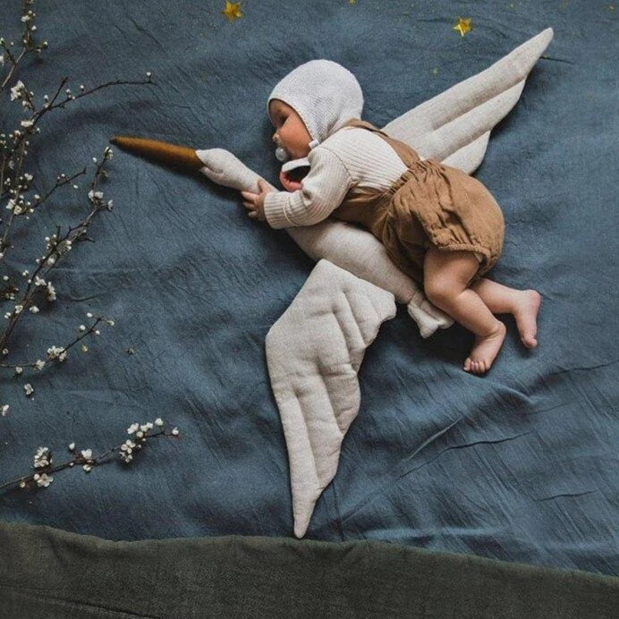 Lisslune | Creative Nursery Decor Hanging Swan Plush Doll