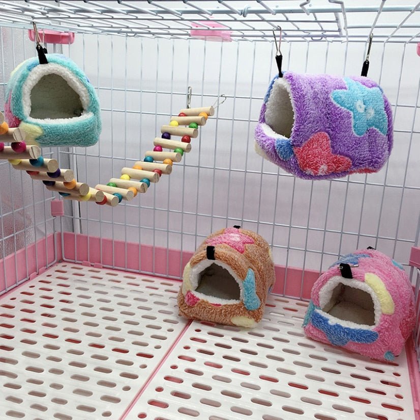 Lisslune | HARRYHAMSTER – Plush Hammock House for Hamsters & Small Rodents