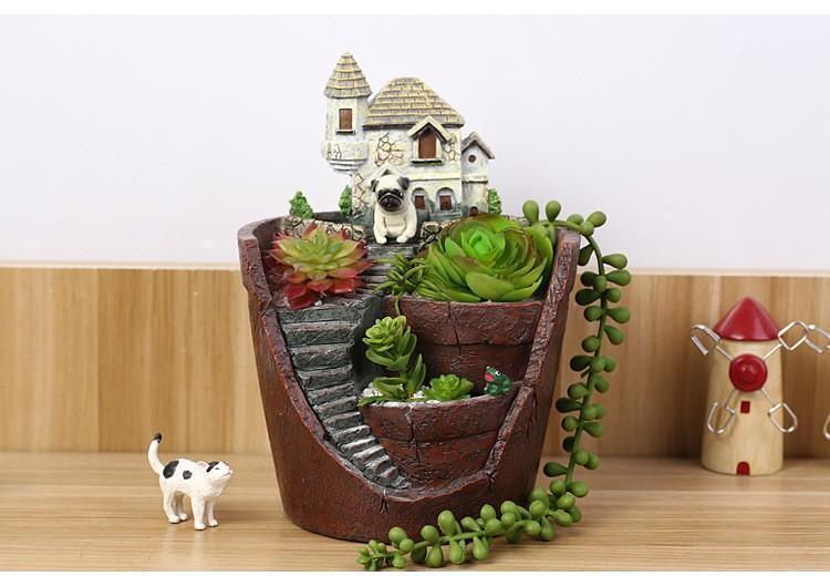 Lisslune | Creative flower pot with house