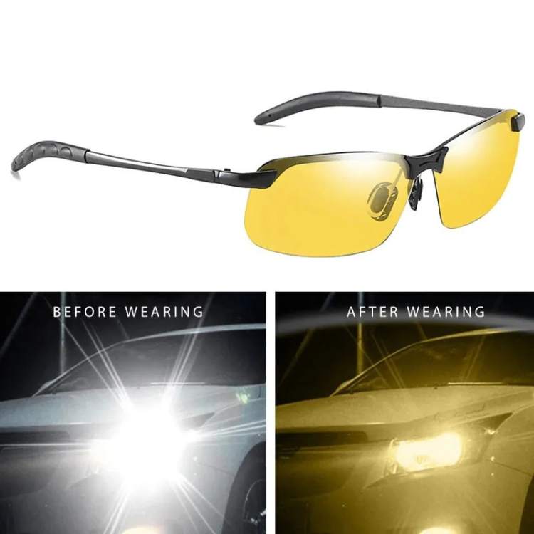 Lisslune | Night Driving Glasses | Yellow Lenses to Reduce Glare & Eye Strain for Safer Night Rides