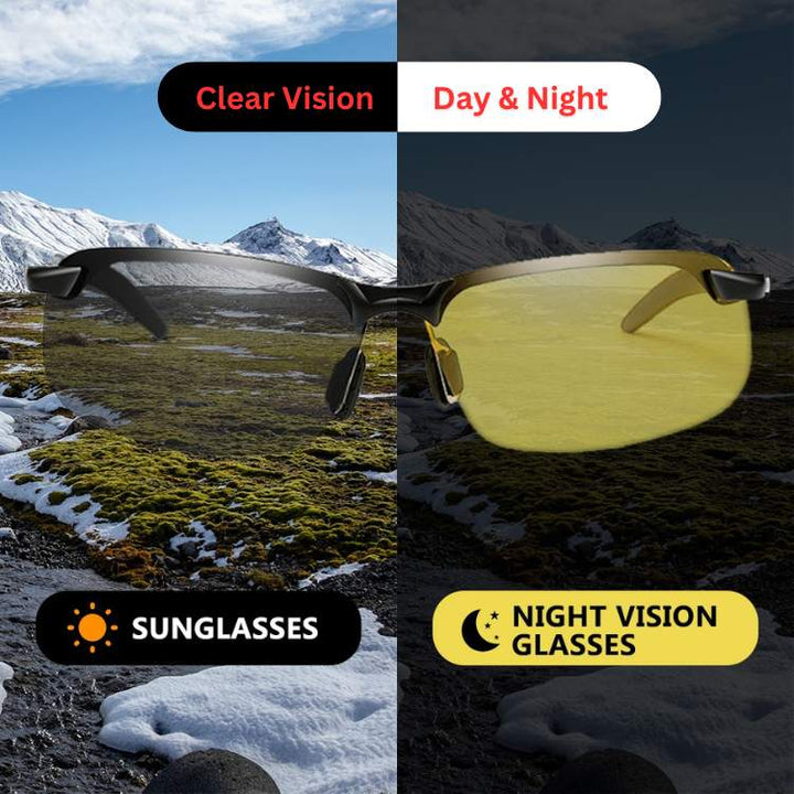 Lisslune | Night Driving Glasses | Yellow Lenses to Reduce Glare & Eye Strain for Safer Night Rides