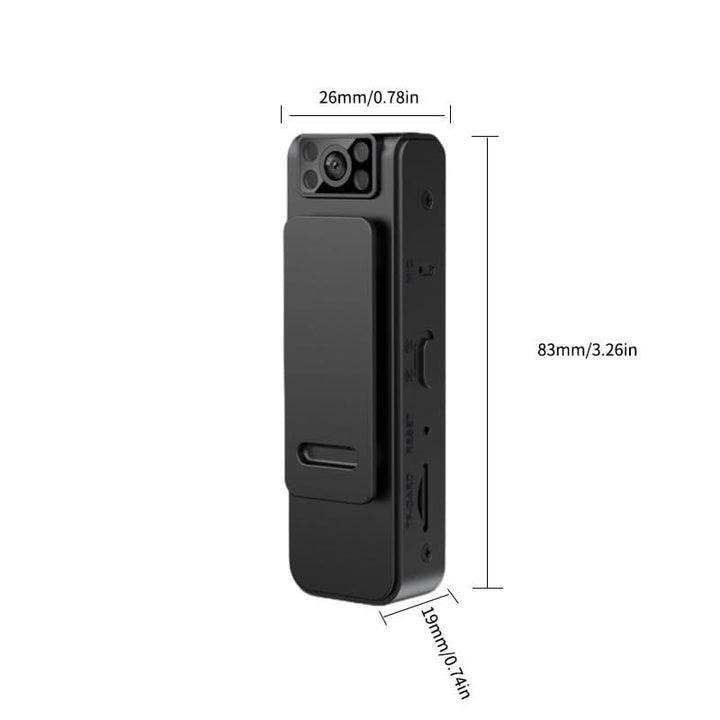 Lisslune | HD Magnetic Clip Camera with Wide-Angle Lens