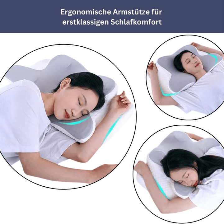 Lisslune | Health Pur Pillow – Ergonomic Memory Foam Pillow for Neck & Shoulder Pain Relief
