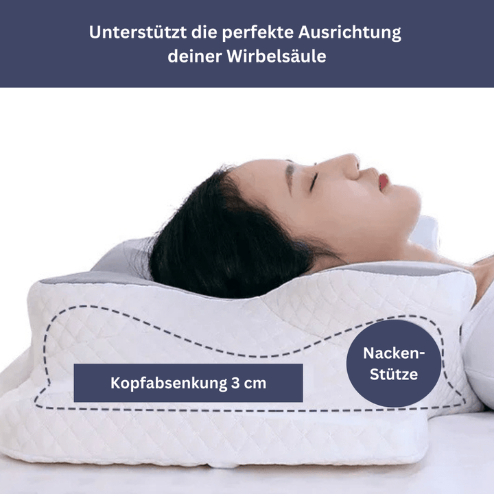 Lisslune | Health Pur Pillow – Ergonomic Memory Foam Pillow for Neck & Shoulder Pain Relief