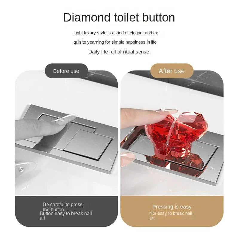 Lisslune | Elegant Hard-Shaped Flush Button - A Stylish Touch for Your Bathroom