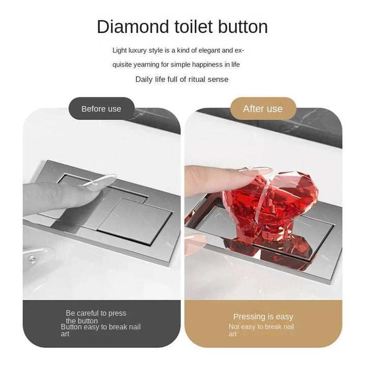 Lisslune | Elegant Hard-Shaped Flush Button - A Stylish Touch for Your Bathroom