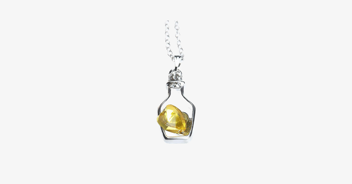 Lisslune | Love Bottle Gemstone Pendant Necklace - For whenever you need a sip of love