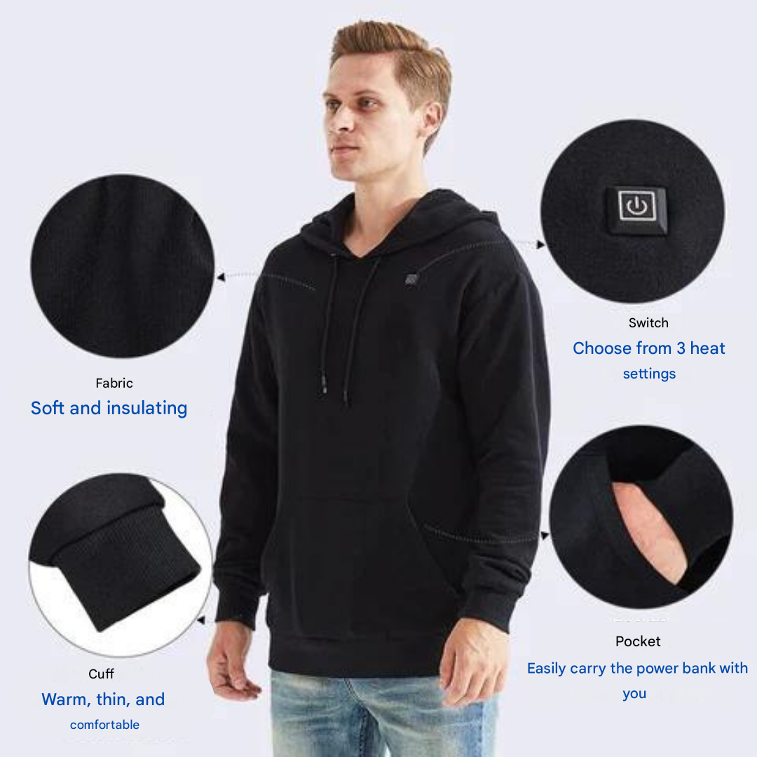 Lisslune | HeatWear Hoodie – Innovative Heated Hoodie with Adjustable Temperature