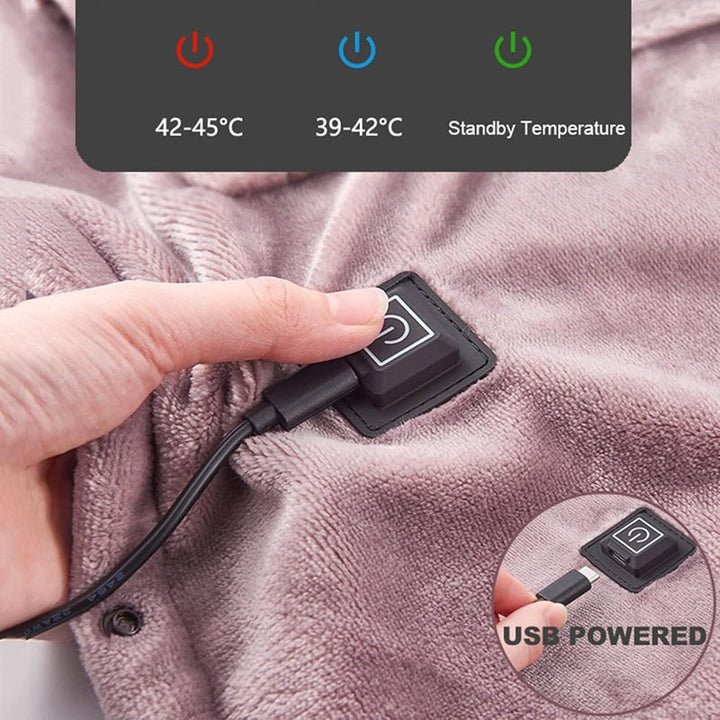 Lisslune | Portable Electric Heated Blanket with Adjustable Warmth Settings - 39"x31"