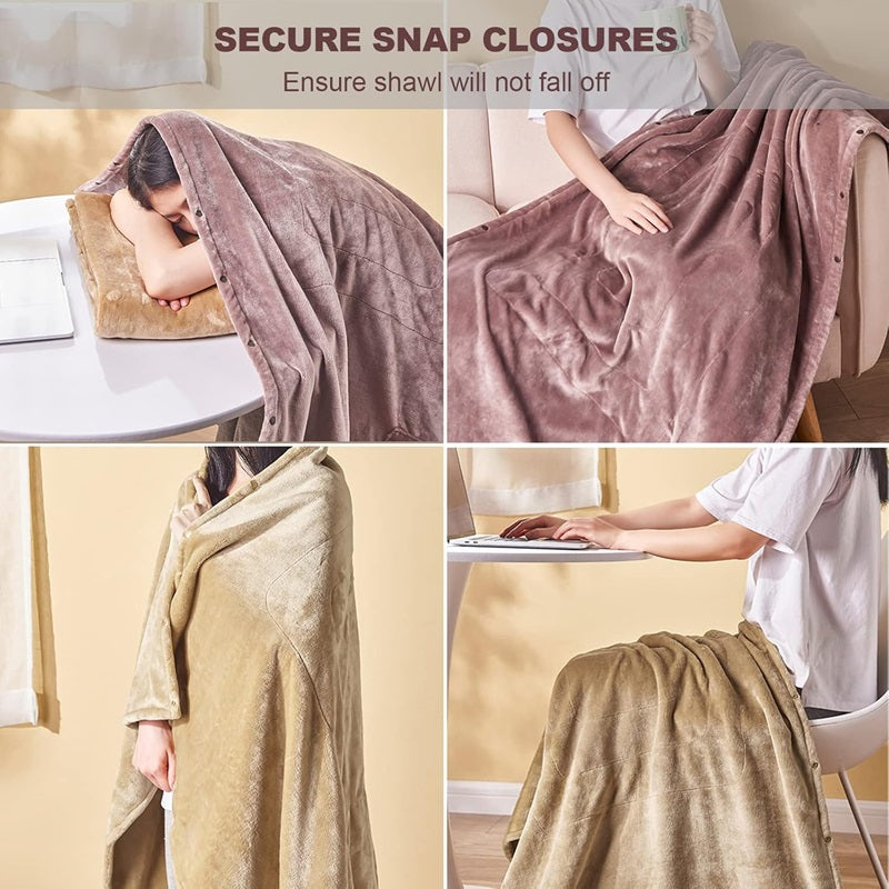 Lisslune | Portable Electric Heated Blanket with Adjustable Warmth Settings - 39"x31"