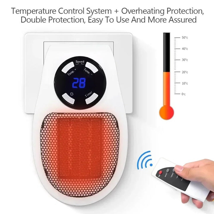 Lisslune | Mini Portable Heater with LED Display and Smart Temperature Control