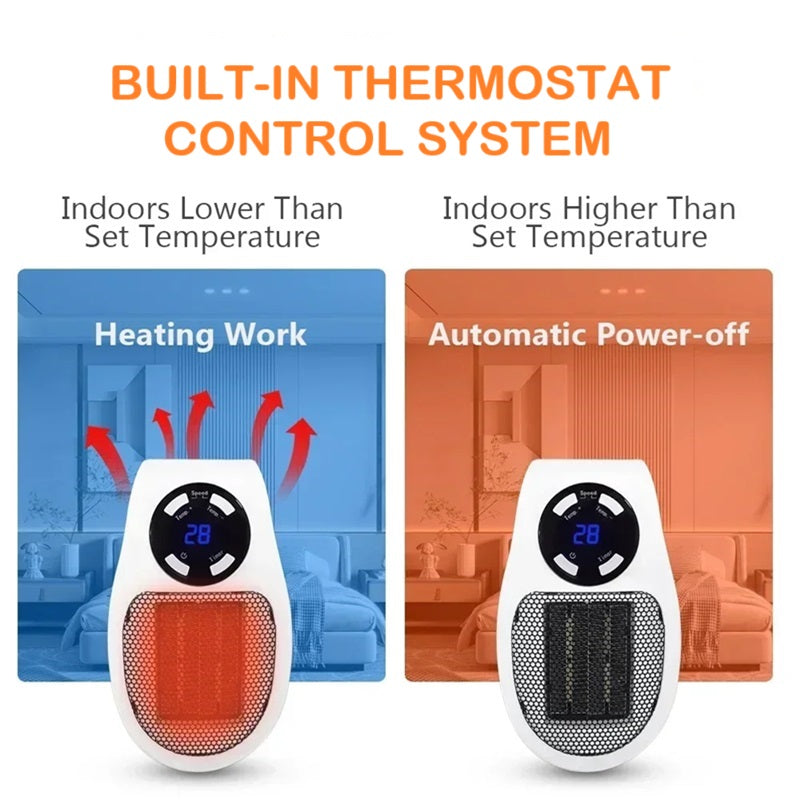 Lisslune | Mini Portable Heater with LED Display and Smart Temperature Control