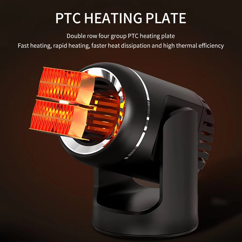 Lisslune | 12V Portable Car Heater with 360° Rotation & Overheat Protection