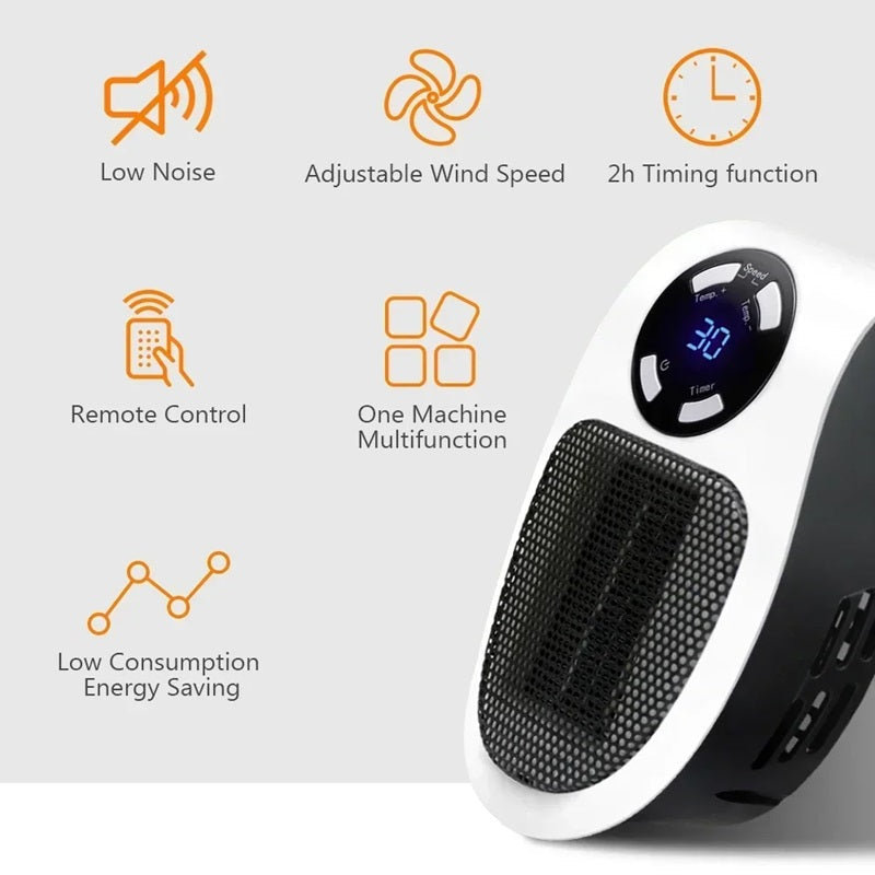 Lisslune | Mini Portable Heater with LED Display and Smart Temperature Control