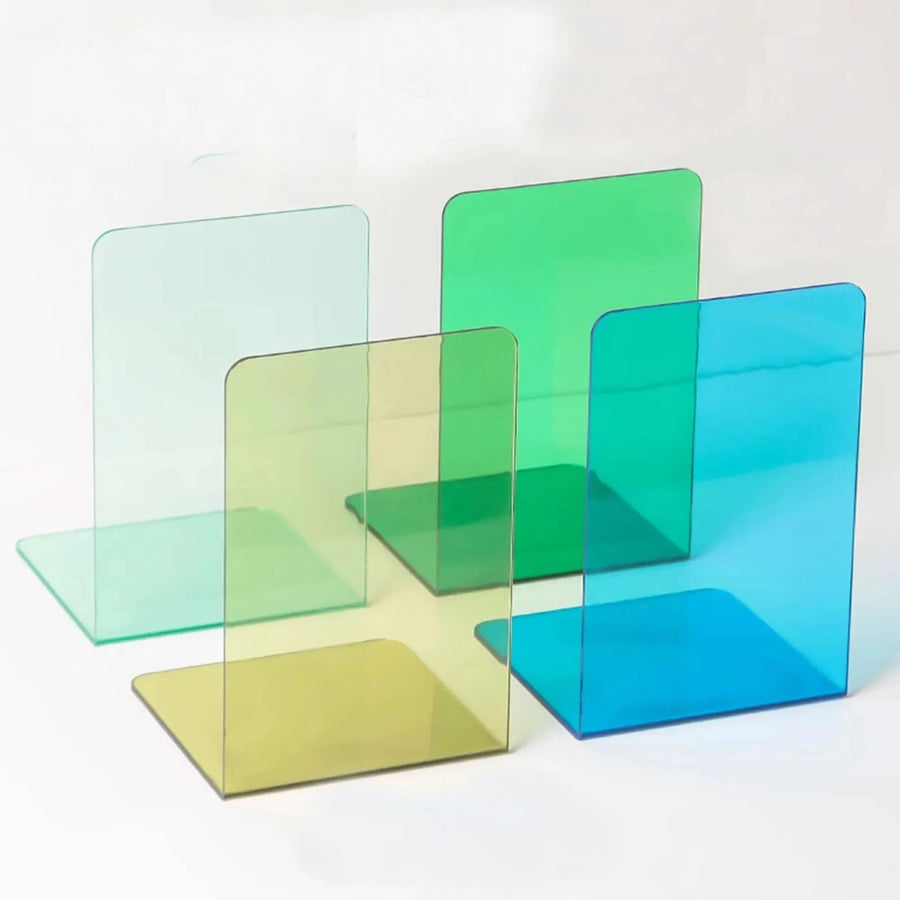 Lisslune | ElegantStack - Clear Acrylic Bookends Organizer