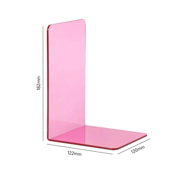 Lisslune | ElegantStack - Clear Acrylic Bookends Organizer