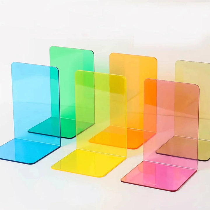 Lisslune | ElegantStack - Clear Acrylic Bookends Organizer