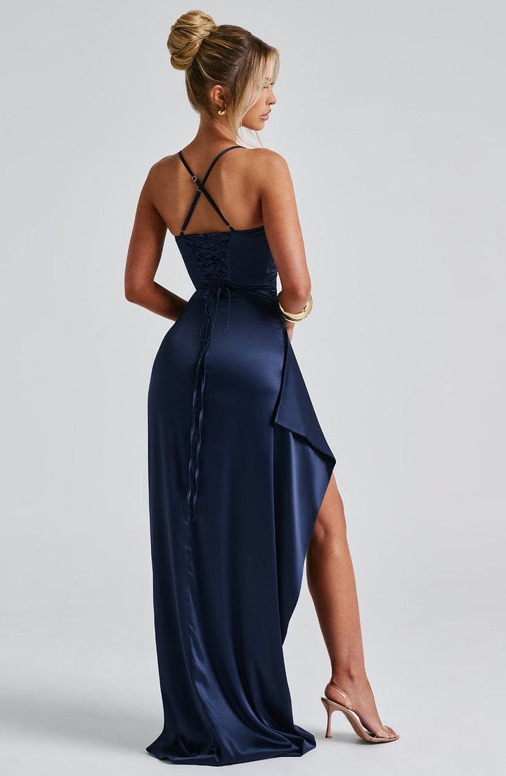 Lisslune | Navy Blue Maxi Dress
