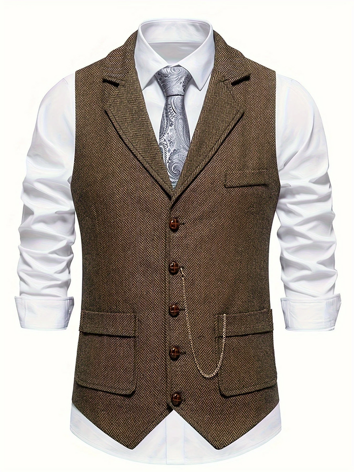 Lisslune | Men's Suit Vest Sleeveless