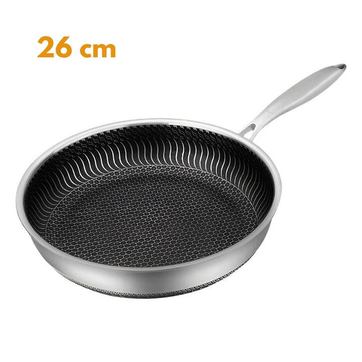 Lisslune | PANFORGE – Stainless Steel Non-Stick Pan with Hexa Surface