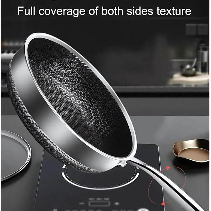 Lisslune | PANFORGE – Stainless Steel Non-Stick Pan with Hexa Surface
