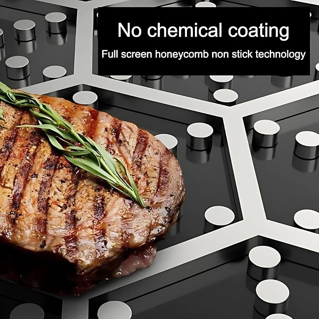 Lisslune | PANFORGE – Stainless Steel Non-Stick Pan with Hexa Surface
