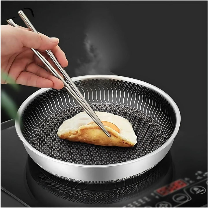 Lisslune | PANFORGE – Stainless Steel Non-Stick Pan with Hexa Surface