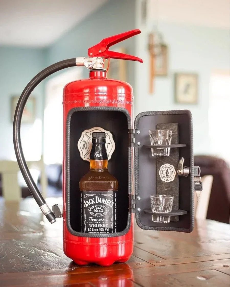 Lisslune | SPARKSTASH – Hidden Drink Storage in Fire Extinguisher Design
