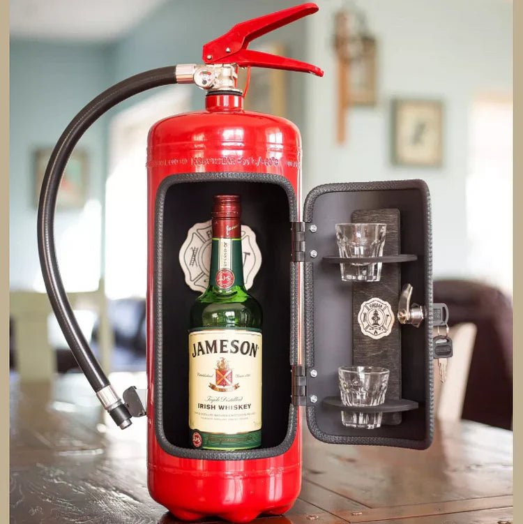 Lisslune | SPARKSTASH – Hidden Drink Storage in Fire Extinguisher Design