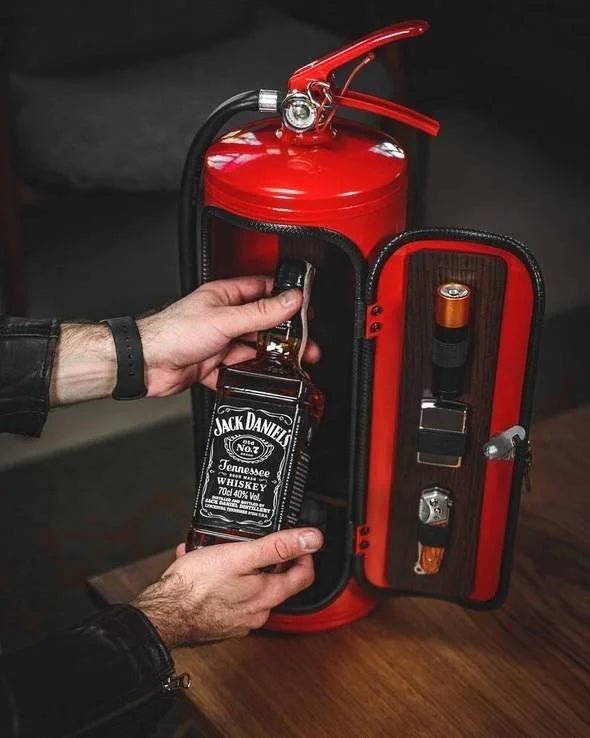 Lisslune | SPARKSTASH – Hidden Drink Storage in Fire Extinguisher Design