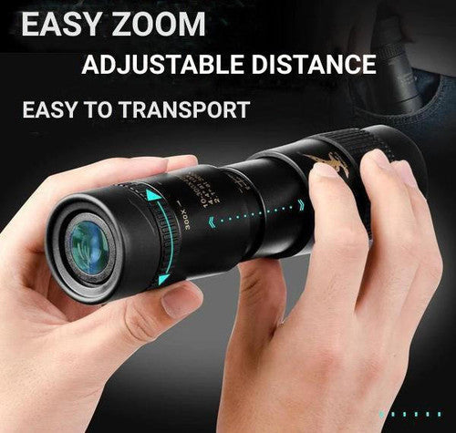 Lisslune | High-Power Waterproof Monocular Telescope with 10x Magnification for Bird Watching, Hiking, and Outdoor Adventures